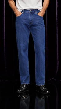 Deep Blue Straight Denim