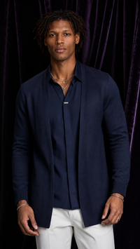 SuperSoft™ Navy Knit Cardigan