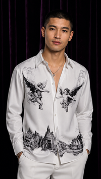City View Angelic Print Summer Shirt